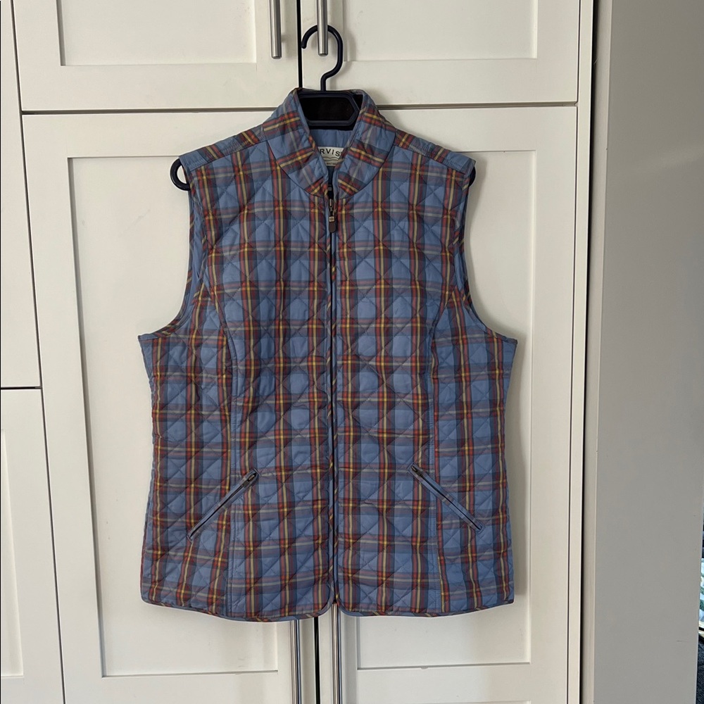 Orvis Multicolor Plaid Vest